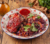 Свиные ребра в соусе барбекю