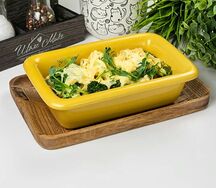 Гратен из брокколи и цветной капусты