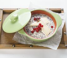 Каша с киноа и сыром Бри