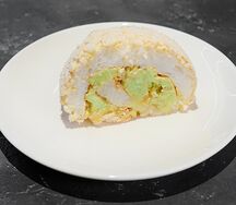 Меренговый рулет фисташка
