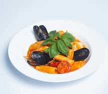 Ригатони с морепродуктами