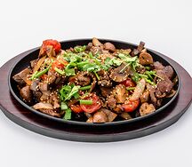 Мясо с грибами