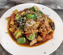 Курица с овощами