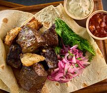 Шашлык из говяжьей печени