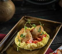 Куриная котлетка с пюре