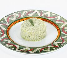 Рис с соусом песто