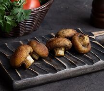 Шампиньоны на мангале