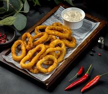 Кольца кальмаров в кляре