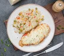 Запеченая курица под сырной шапкой