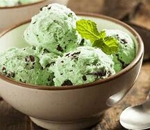 Glace menthe chocolat