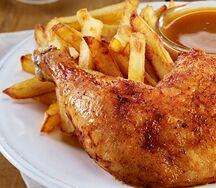 Frite au poulet