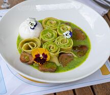 Паппарделле с мини-бурратой