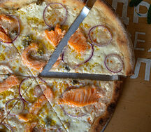 Пицца Сливочный лосось