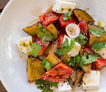 С хрустящим баклажаном