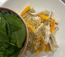 Салат из печи с тыквой 