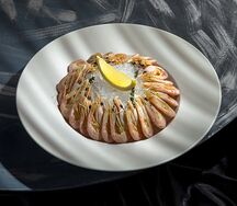 Креветки на льду