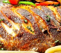 Poisson braisé attiéké