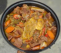 Sauce légumes mouton au riz