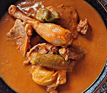 Sauce aubergines au poulet pondeuse