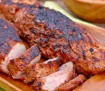 Porc frit attiéké