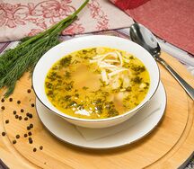 Домашняя лапша с курицей