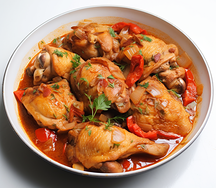 Poulet braisé