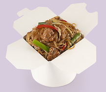 Крахмальная лапша с курицей в тайском соусе