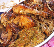 Demi poulet braisé