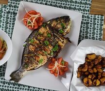 Poisson Mérou braisé