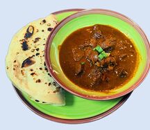 Карри из говядины с паратхами