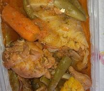 Sauce légume au poulet de chair