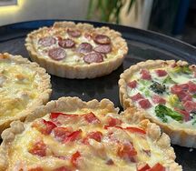 Киш Курица-помидоры кусочек