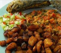 Plat d'alloco poisson
