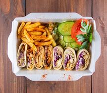 Донер-бокс с картофелем фри