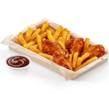 Ланч-бокс с крыльями барбекю