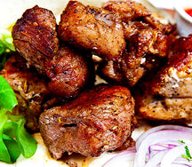 Шашлык из шейки свинины