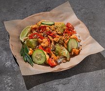 Желтый кари с креветкой