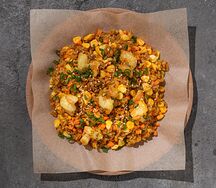 Жареный рис с креветкой