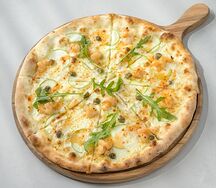 Пицца с креветками