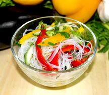 Фунчоза с овощами