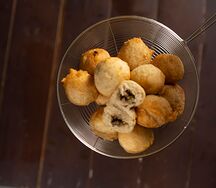 Beignets aller-retour à la viande hachée