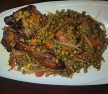 Petit pois au poulet