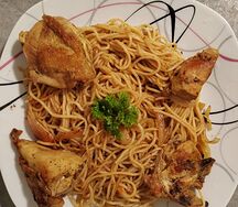 Spaguethi au poulet blanc