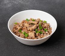 Гречка с шампиньонами 