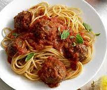 Spaghetti aux boulettes de boeuf
