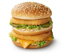 Double chicken burger simple