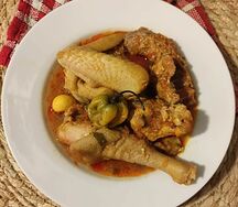 Poulet kédjénou & riz