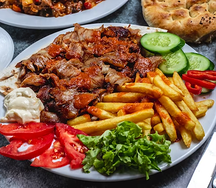 Assiette chawarma et frites