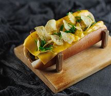 Хот-дог с реберным мясом
