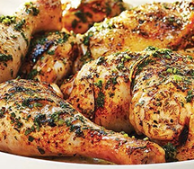 Quart de poulet avec frite
